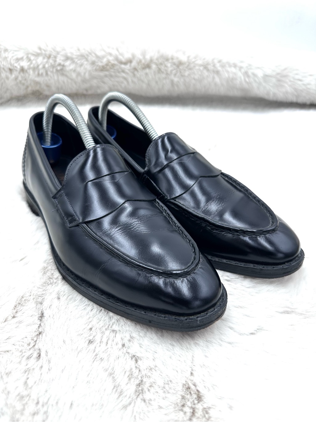Allen Edmonds Mercer Street Penny Loafers 8 D Black Leather
